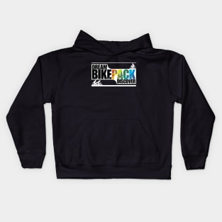 Dream Bikepack Discover Gradient on Dark Color Kids Hoodie